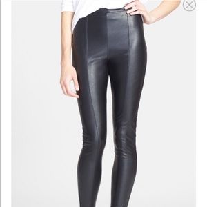 Tildon Faux Leather Leggings Small Nordstrom